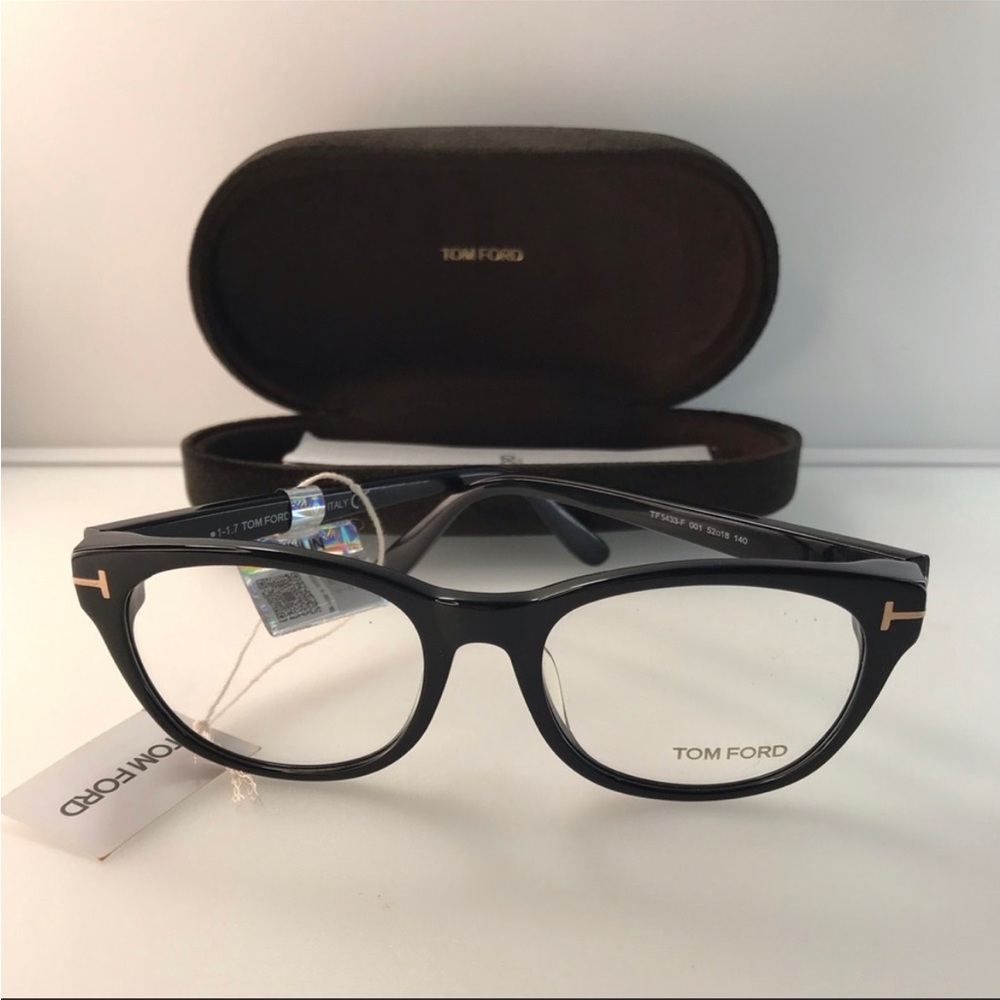 Tom Ford TF5433 001 Black Eyeglasses Frame RX 53-19 31 - Picture 2 of 7